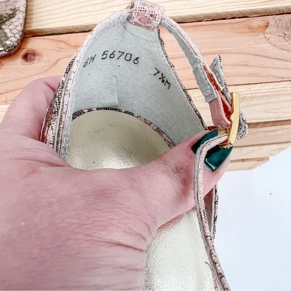 Stuart Weitzman gold snake pattern sandals - Picture 9 of 9